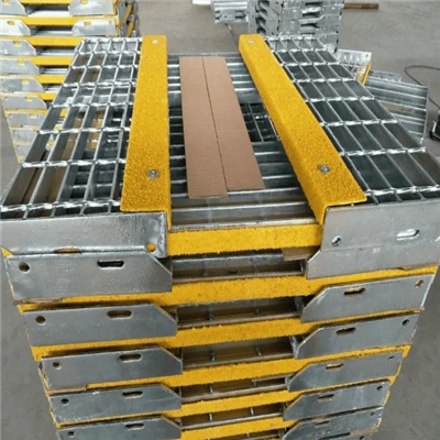 Peldaños de escalera de rejilla de acero galvanizado
